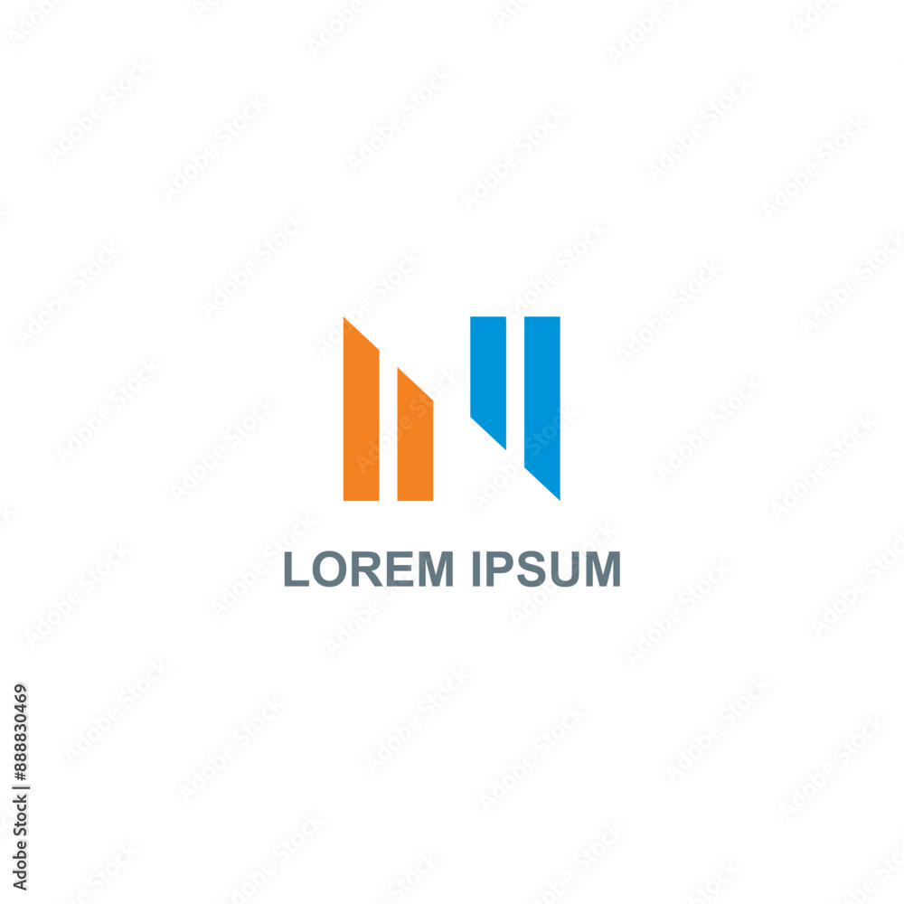 Line shape colored logo Line shape colored logo