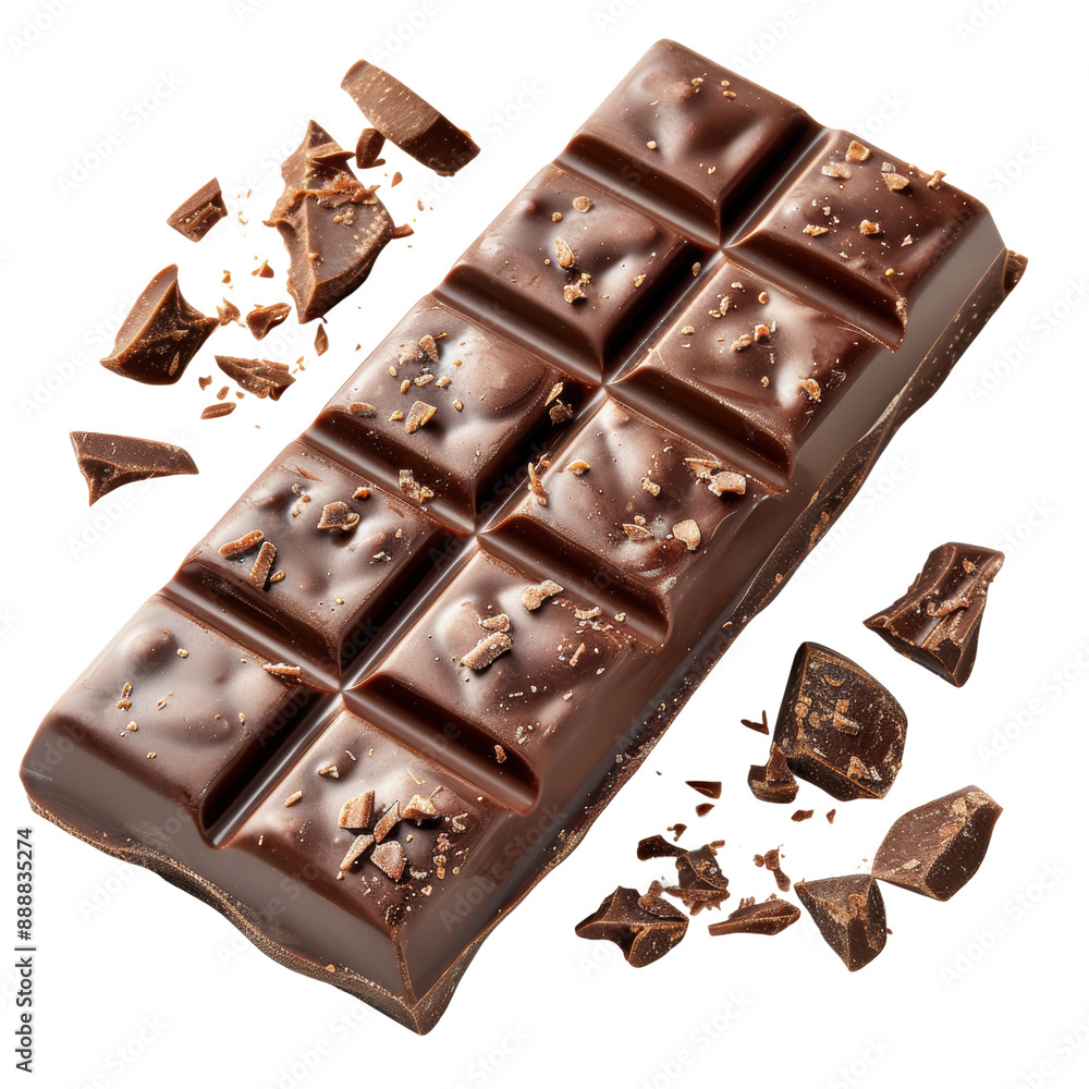 chocolate bar , isolated on a white background. , transparent background chocolate bar , isolated on a white background. , transparent background