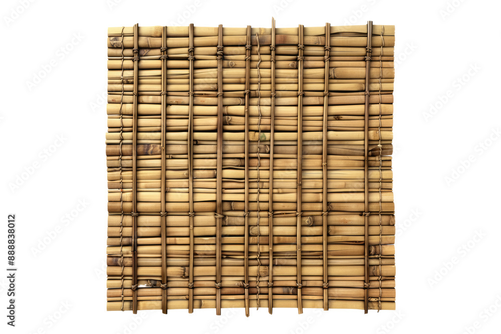 Bamboo sushi mat isolated on transparent background Bamboo sushi mat isolated on transparent background