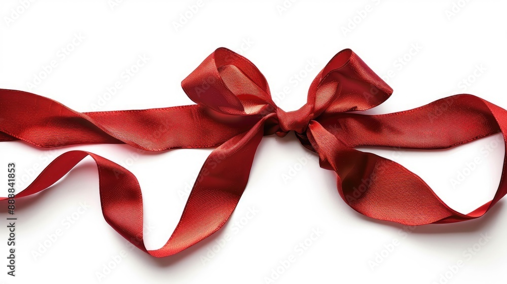 Gift Ribbon on White Background Gift Ribbon on White Background