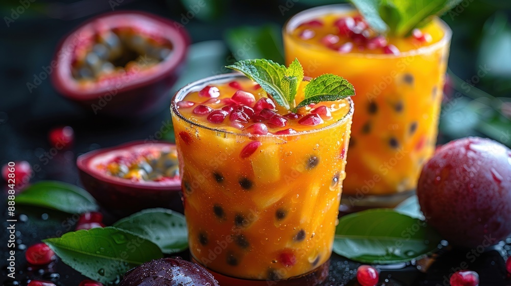 Refreshing Tropical Fruit Smoothie Refreshing Tropical Fruit Smoothie