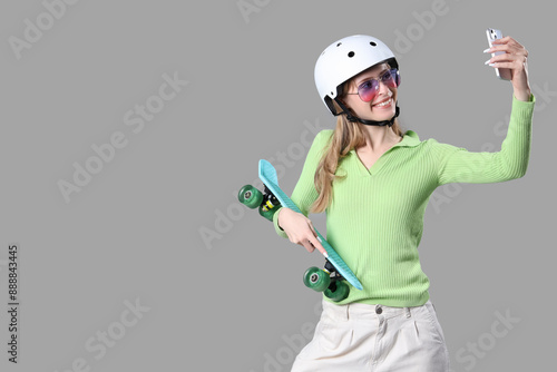 Beautiful young woman in he...
