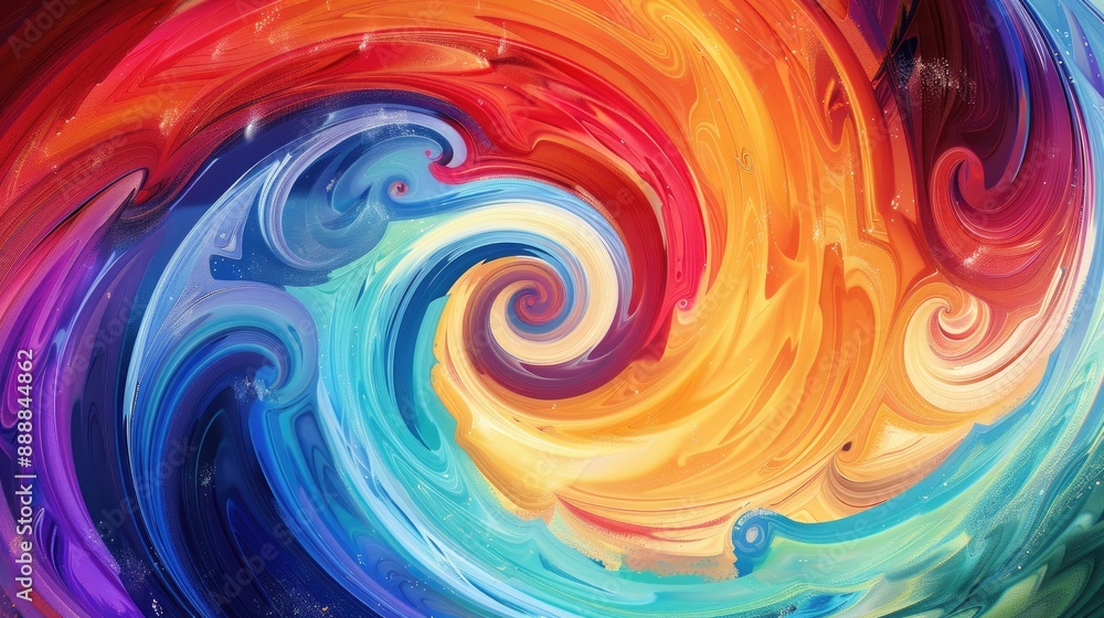 Colorful swirl illustration Colorful swirl illustration