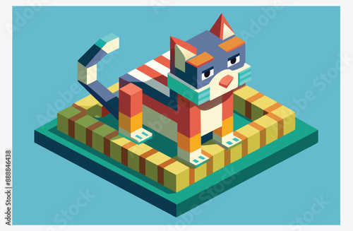 The Ultimate Collection of Cat Isometric Illustrations, Stunning, Detailed, and Unique Designs