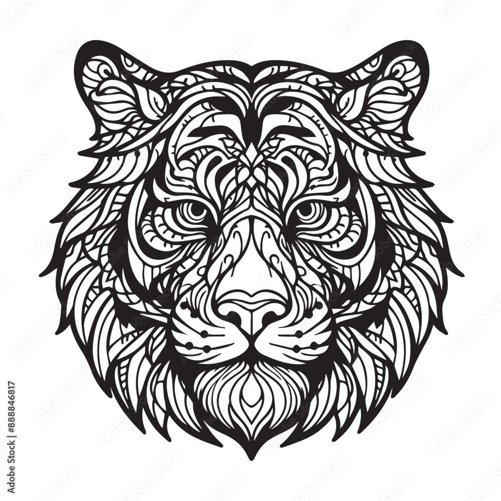 Ilustration Artwork of lion Ilustration Artwork of lion