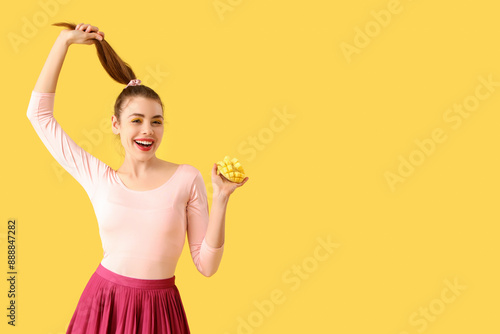 Beautiful young woman with ...