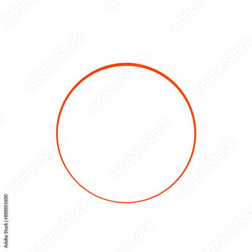 Hand drawn red circles. Highlight round frames