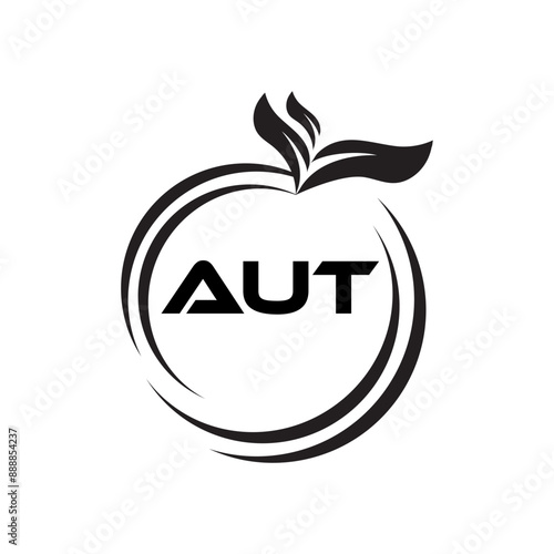 AUT letter logo Design. AUT Simple and modern monogram logo. Abstract Alphabet vector Design.