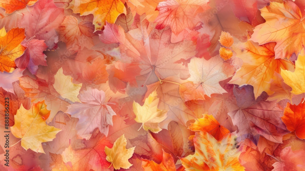 Autumn background with colorful maple leaves. Texture of autumn leaves. Autumn background with colorful maple leaves. Texture of autumn leaves.