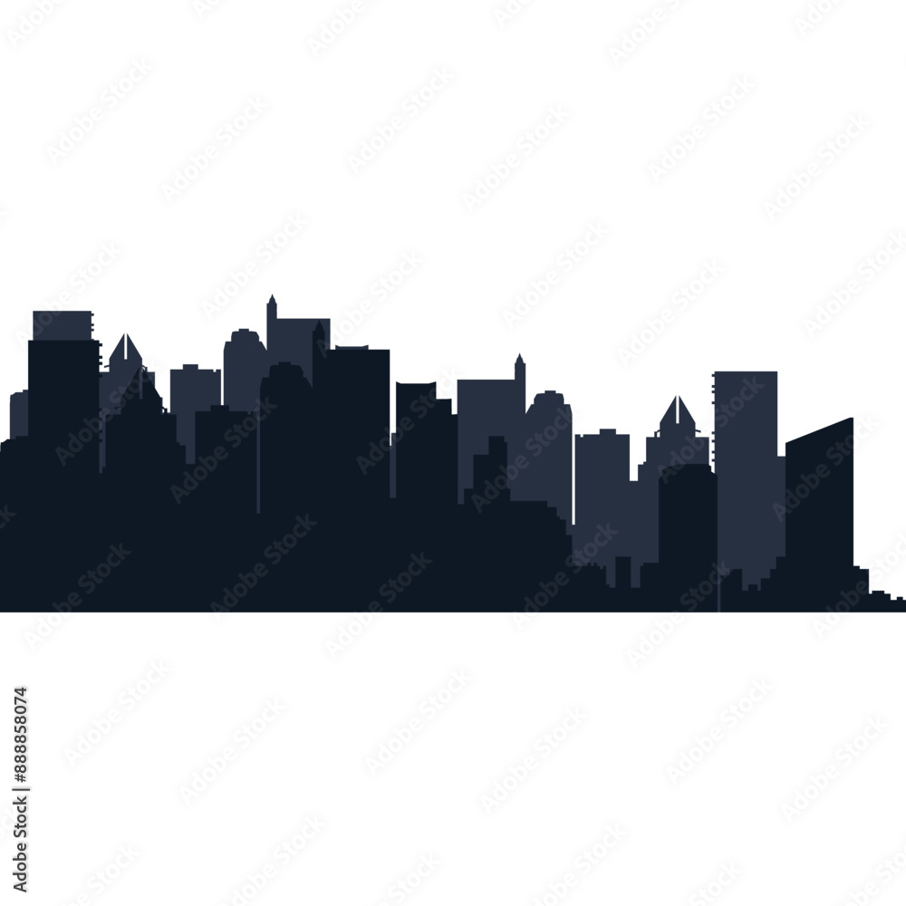 City Silhouette Night City Silhouette Night
