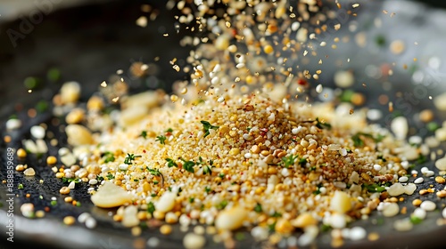 It in millet plus coating from microherbs with a garlic roast photo