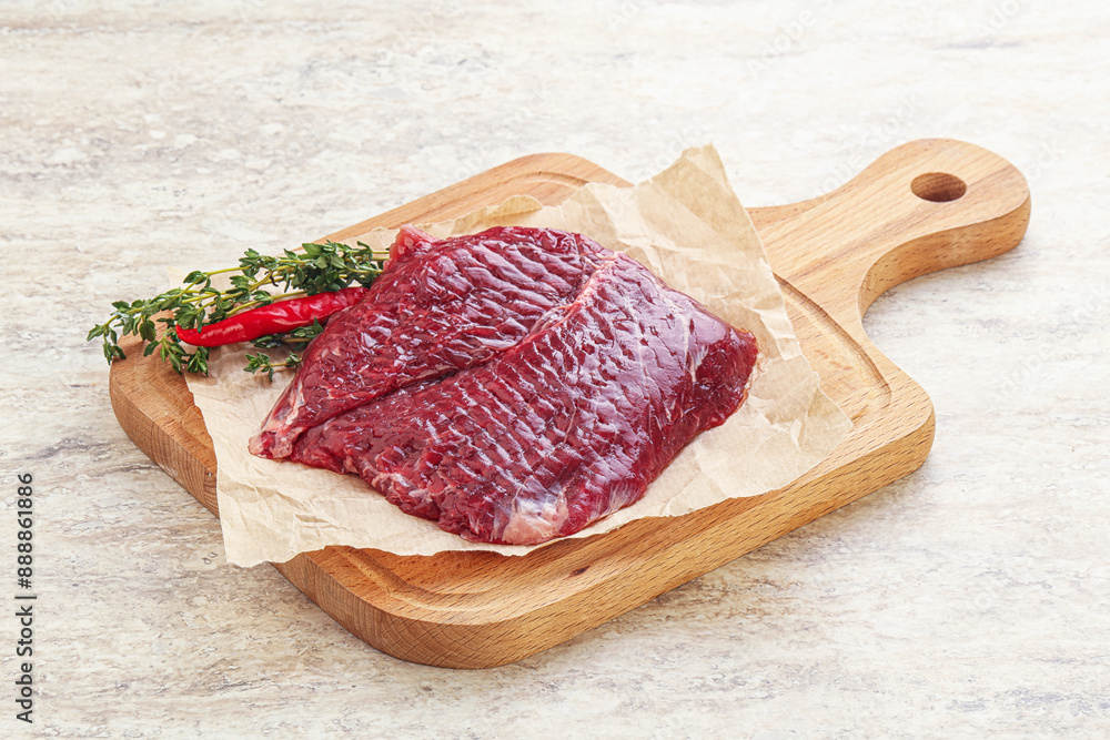 Raw beef machete steak for grill Raw beef machete steak for grill