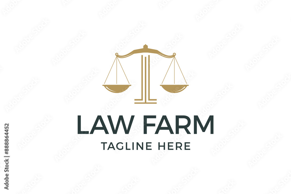 Law Farm Logo vector. Law Farm Logo vector.