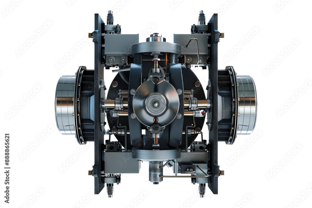 Boat proopulsion mechanism isolated on transparent background Boat proopulsion mechanism isolated on transparent background