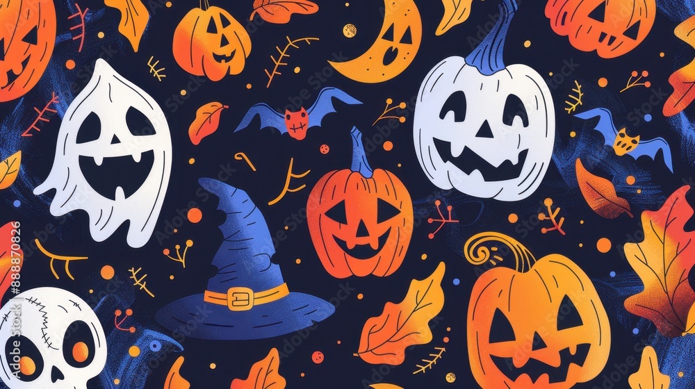 Halloween Spooky Pattern Halloween Spooky Pattern