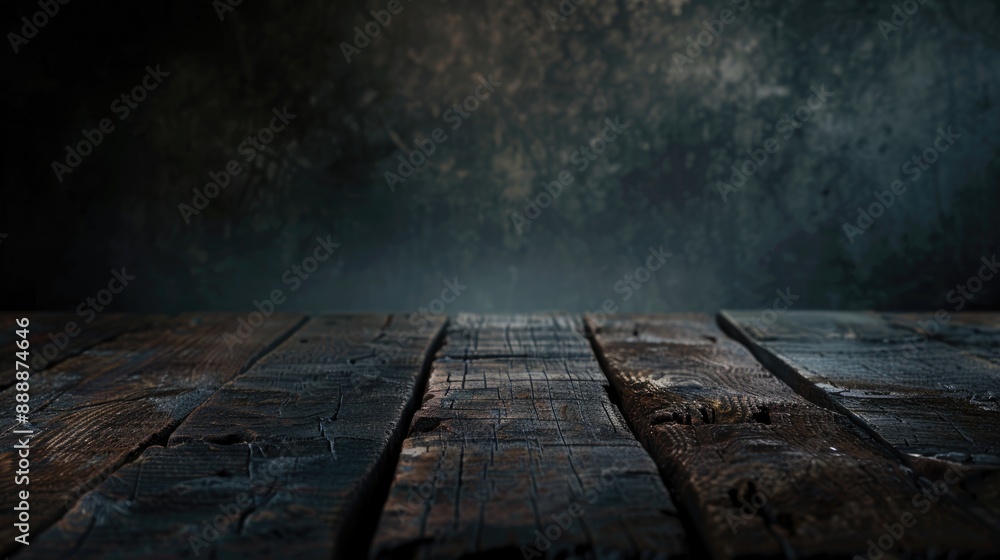 Dark wooden surface with textured and empty space in backdrop Dark wooden surface with textured and empty space in backdrop