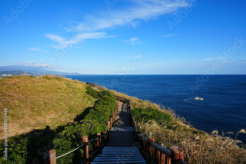 Wallpaper Mural fine view with seaside cliff walkway Torontodigital.ca