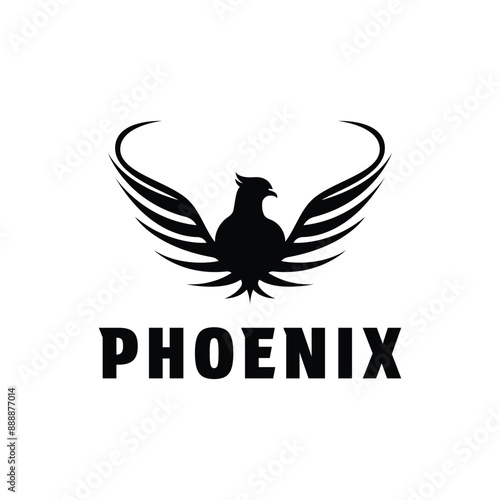 phoenix logo design concept idea 