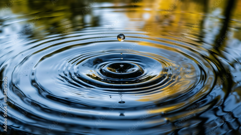 In a calm lake, one drop of water creates waves that spread around. This sight reminds us of the need to care for water resources through recycling and reuse.
In a calm lake, one drop of water creates waves that spread around. This sight reminds us of the need to care for water resources through recycling and reuse.