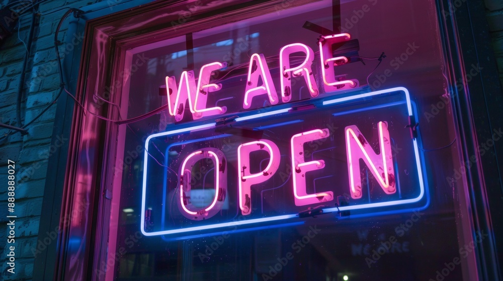 A neon sign A neon sign