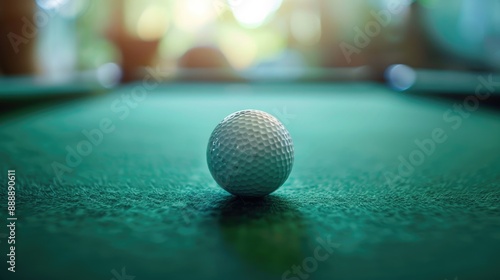 Healthy Lifestyle Mini Golf with White Ball on the Table photo