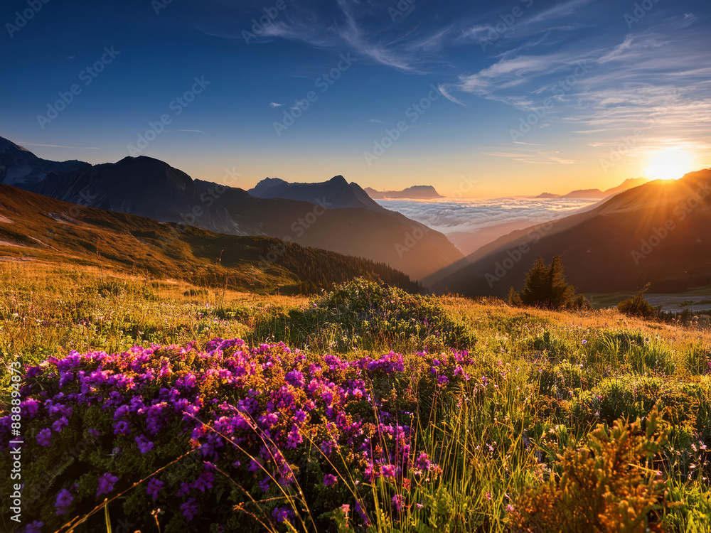 Obraz premium spring in the mountains