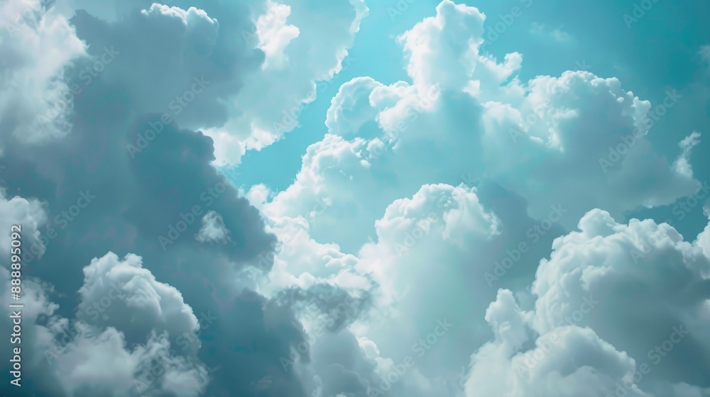 Fototapeta premium Beautiful cloudy skies weather backdrop