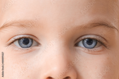 Little girl with blue eyes,...
