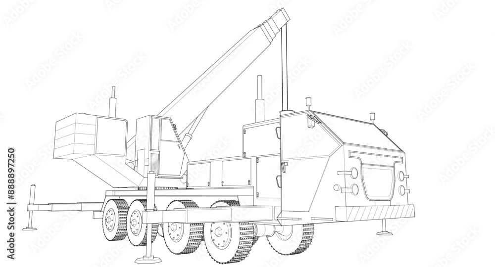 Obraz premium mobile crane 