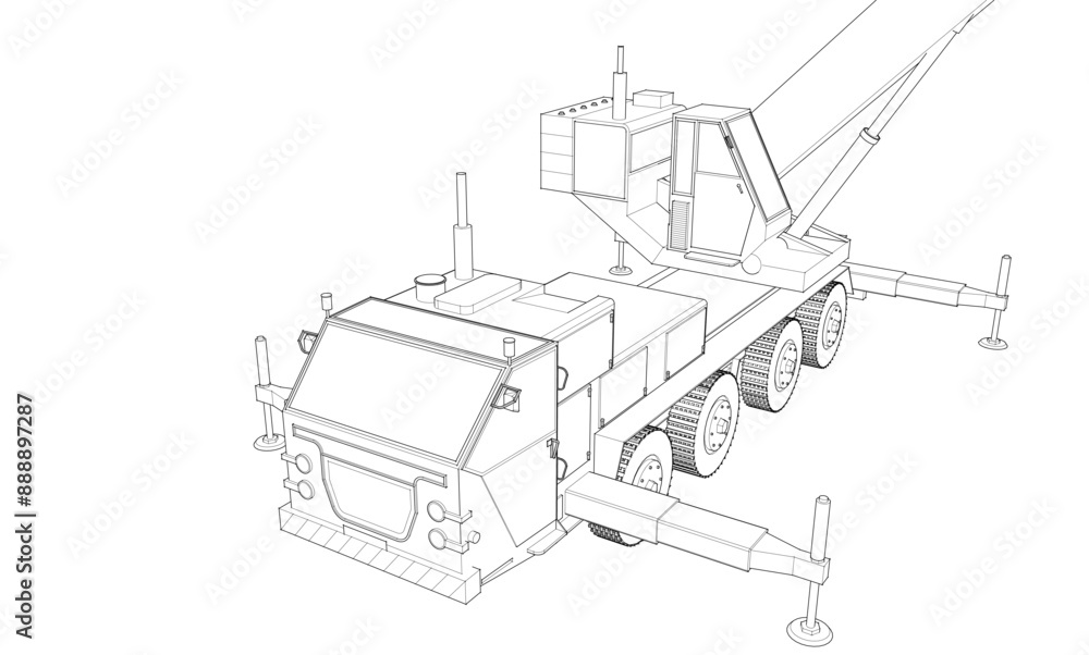 Obraz premium mobile crane 