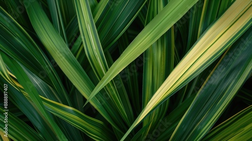 Bi color grass leaves