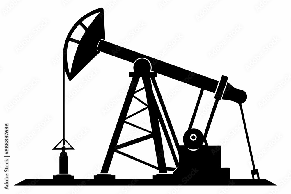 Oil pump jack Silhouette Vector art, Pump jack black Clip art, petrol pumpjack flat vector icon
Oil pump jack Silhouette Vector art, Pump jack black Clip art, petrol pumpjack flat vector icon