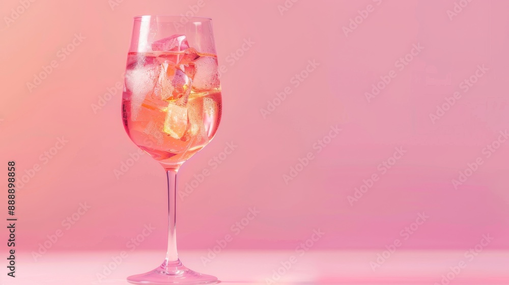 Summer colorful drink on a pastel background Summer colorful drink on a pastel background