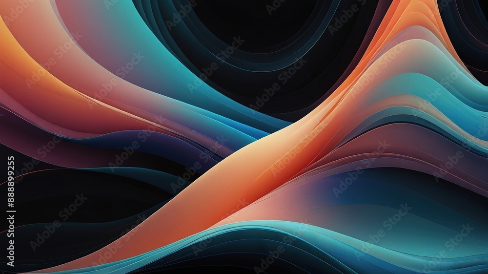 Trendy simple color gradient abstract background with dynamic wave line effect. Vector Illustration For Wallpaper, Banner, Background, Card, Book Illustration, landing page Trendy simple color gradient abstract background with dynamic wave line effect. Vector Illustration For Wallpaper, Banner, Background, Card, Book Illustration, landing page