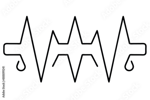 Heart Rate Monitor Classic Line Art Illustration Examples Techniques