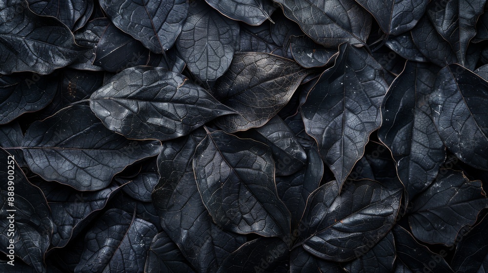 Black leaves for tropical leaf background Black leaves for tropical leaf background