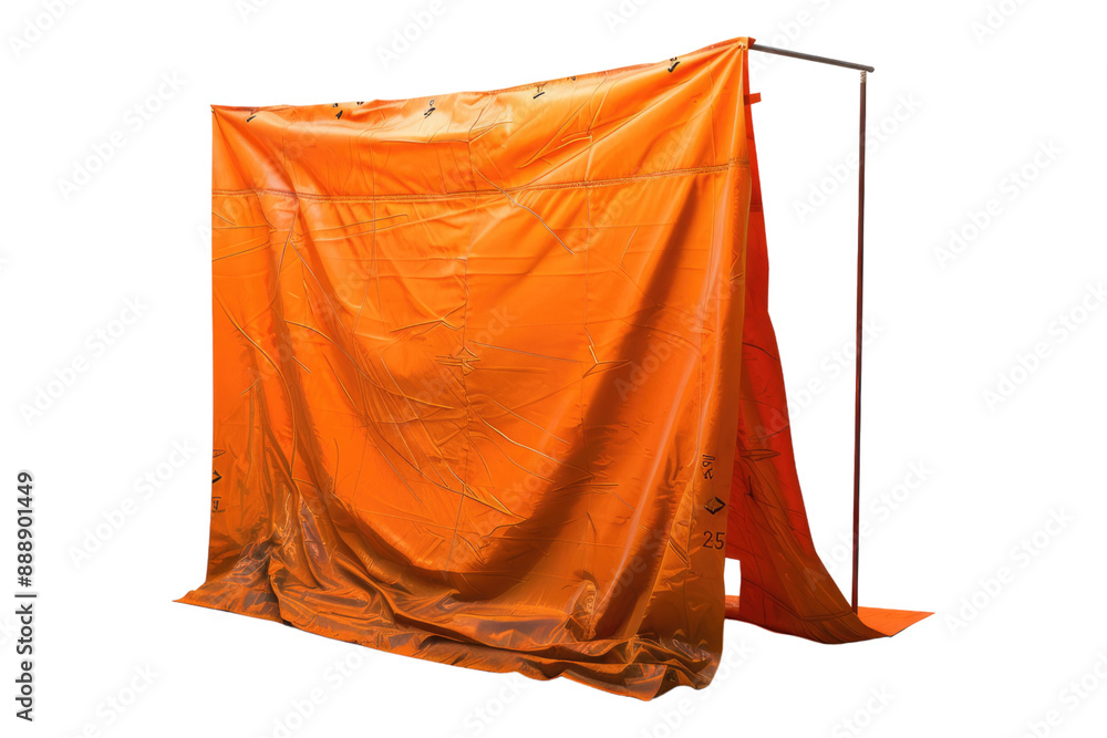 Construction tarpaulin isolated on transparent background Construction tarpaulin isolated on transparent background
