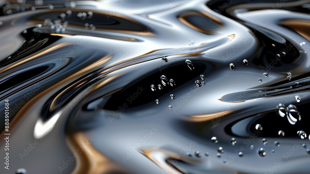 Glossy metallic surface Glossy metallic surface