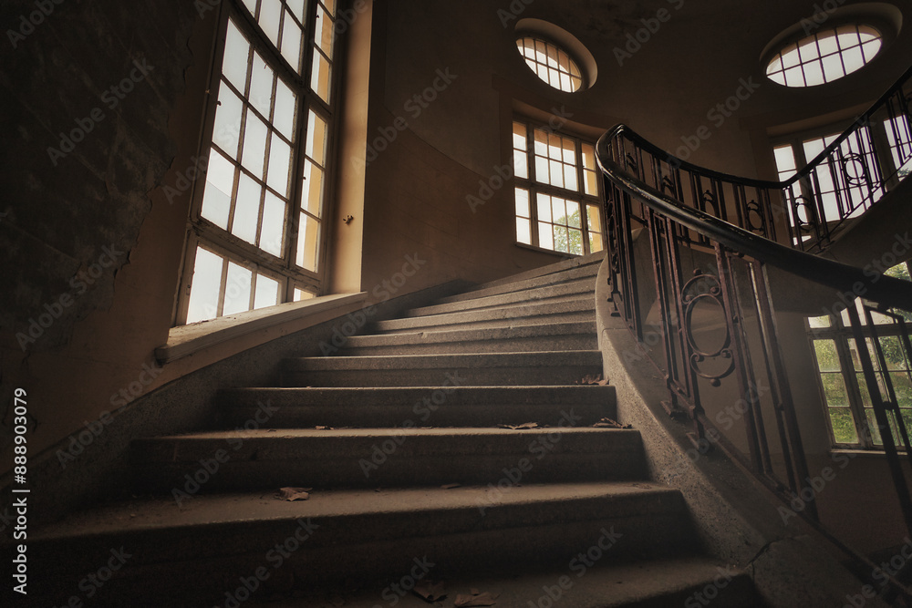 Treppe - Beatiful Decay - Verlassener Ort - Urbex / Urbexing - Lost Place - Artwork - Creepy Treppe - Beatiful Decay - Verlassener Ort - Urbex / Urbexing - Lost Place - Artwork - Creepy