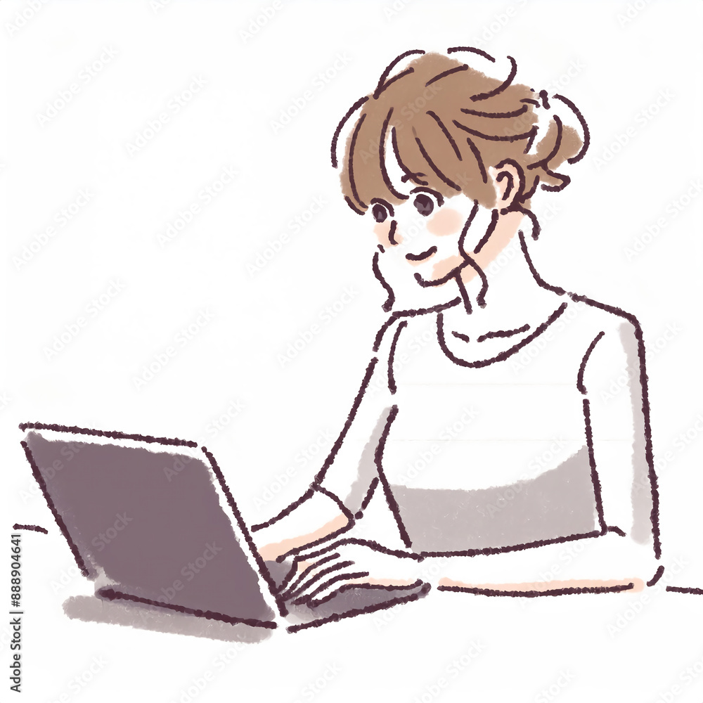 女性・女の子のイラスト素材 女性・女の子のイラスト素材