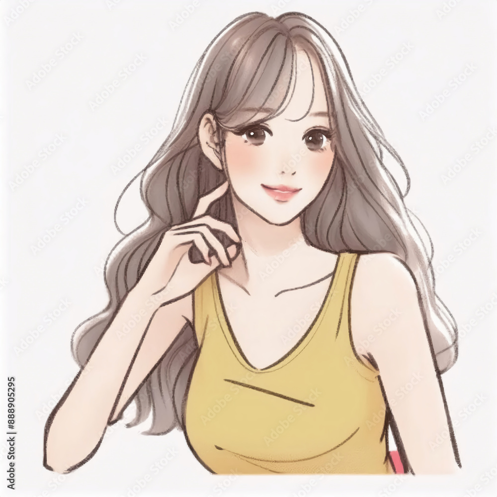 女性・女の子のイラスト素材 女性・女の子のイラスト素材