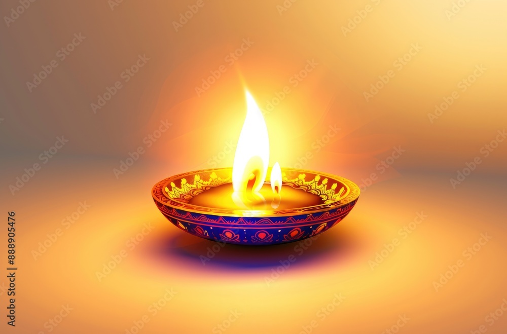 Celebrate diwali with glowing brass diyas on a golden background, symbolizing hope and prosperity. The warm flames evoke peace and harmony, perfect for design projects Celebrate diwali with glowing brass diyas on a golden background, symbolizing hope and prosperity. The warm flames evoke peace and harmony, perfect for design projects