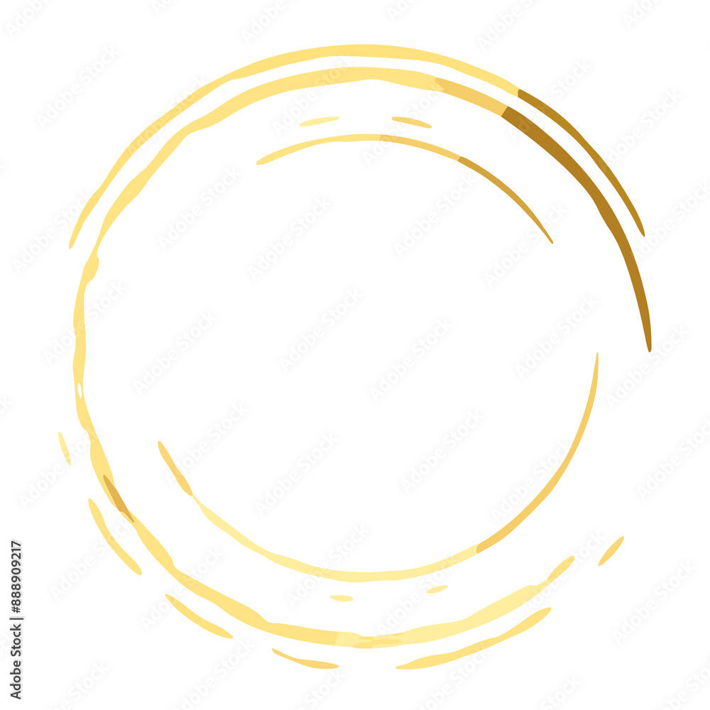 Luxurious gold foil circles on a transparent background. Gold frame and golden circle set. Golden foil brush stroke shiny. Luxury and Elegant. Luxurious gold foil circles on a transparent background. Gold frame and golden circle set. Golden foil brush stroke shiny. Luxury and Elegant.