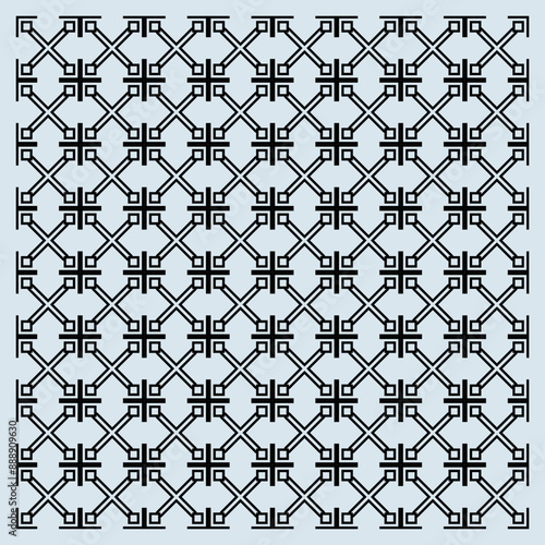 Dark seamless pattern with letter X