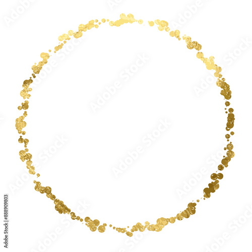 Wallpaper Mural Golden necklace isolated on transparent background. Festive background with gold glitter and confetti for celebration. Background with glowing golden particles. Torontodigital.ca