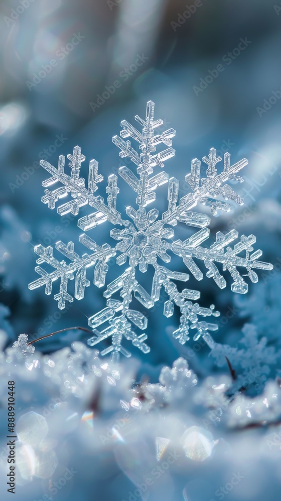 snowflake close up snowflake close up