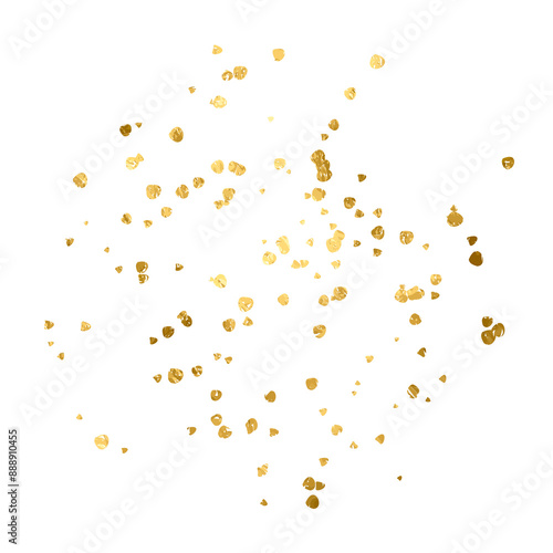 A luxurious gold-plated foil vortex. Elegance abstract glitter, sparkle, shimmer, radiance, shimmer, shimmer of gold dust. Gold foil in PNG format.A gilded vortex on a transparent background.