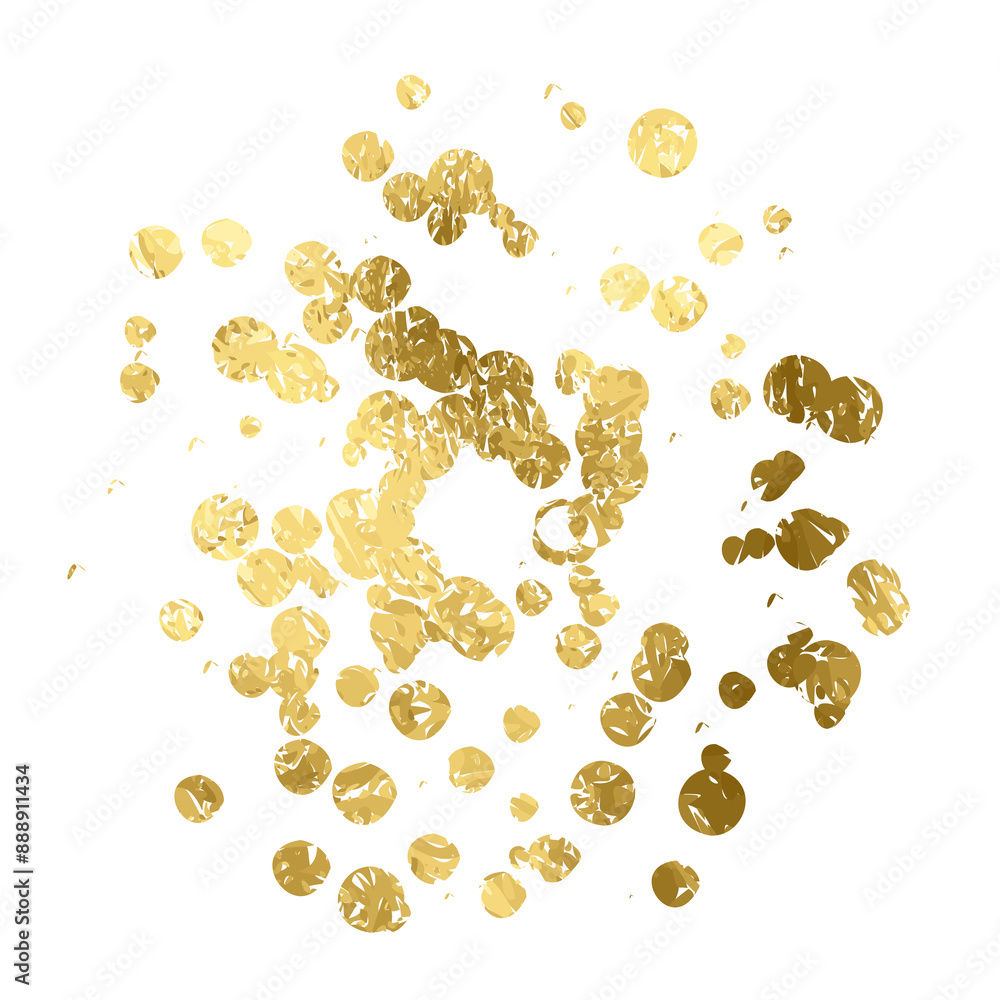 Gold glitter foil edging. The golden tassel has a luxurious sparkle. Golden confetti. Abstract metallic gold foil frame. A golden design element. Gold glitter foil edging. The golden tassel has a luxurious sparkle. Golden confetti. Abstract metallic gold foil frame. A golden design element.