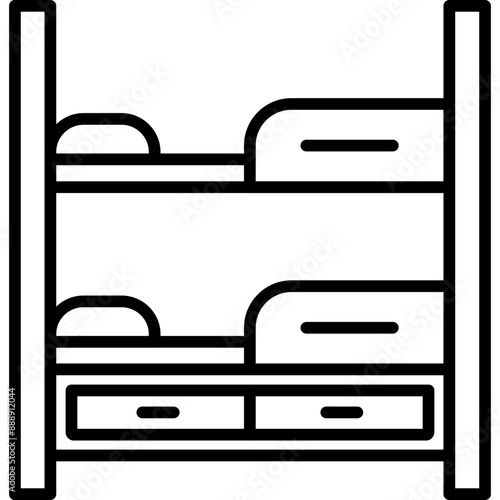 Bunk Bed Icon