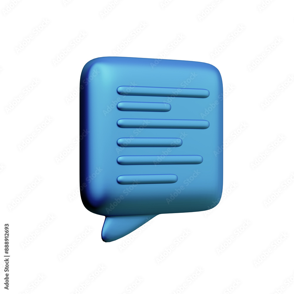 Various toon 3D icons of speech bubbles Various toon 3D icons of speech bubbles